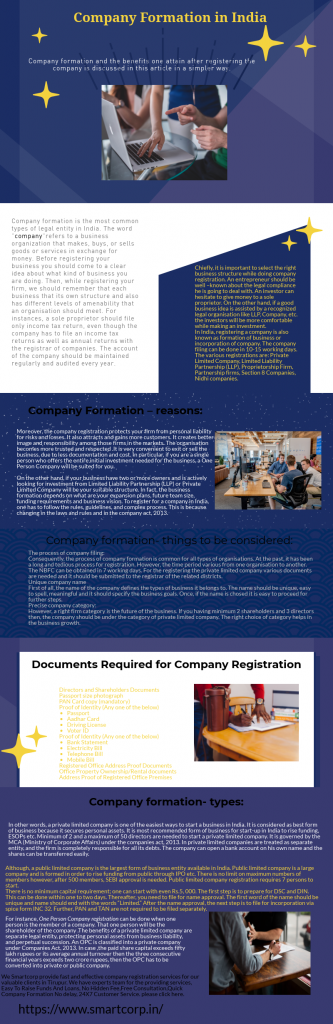 company formation in India